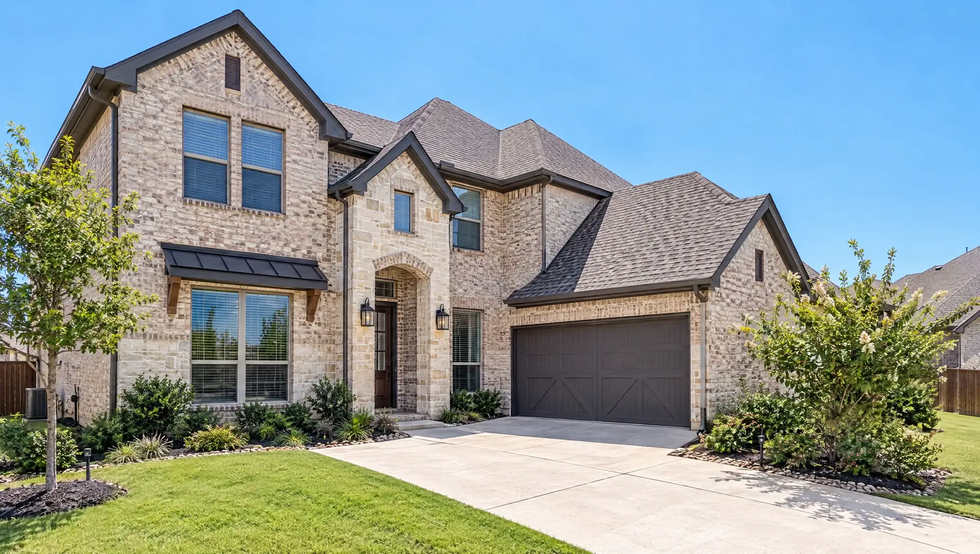 Front elevation of a home